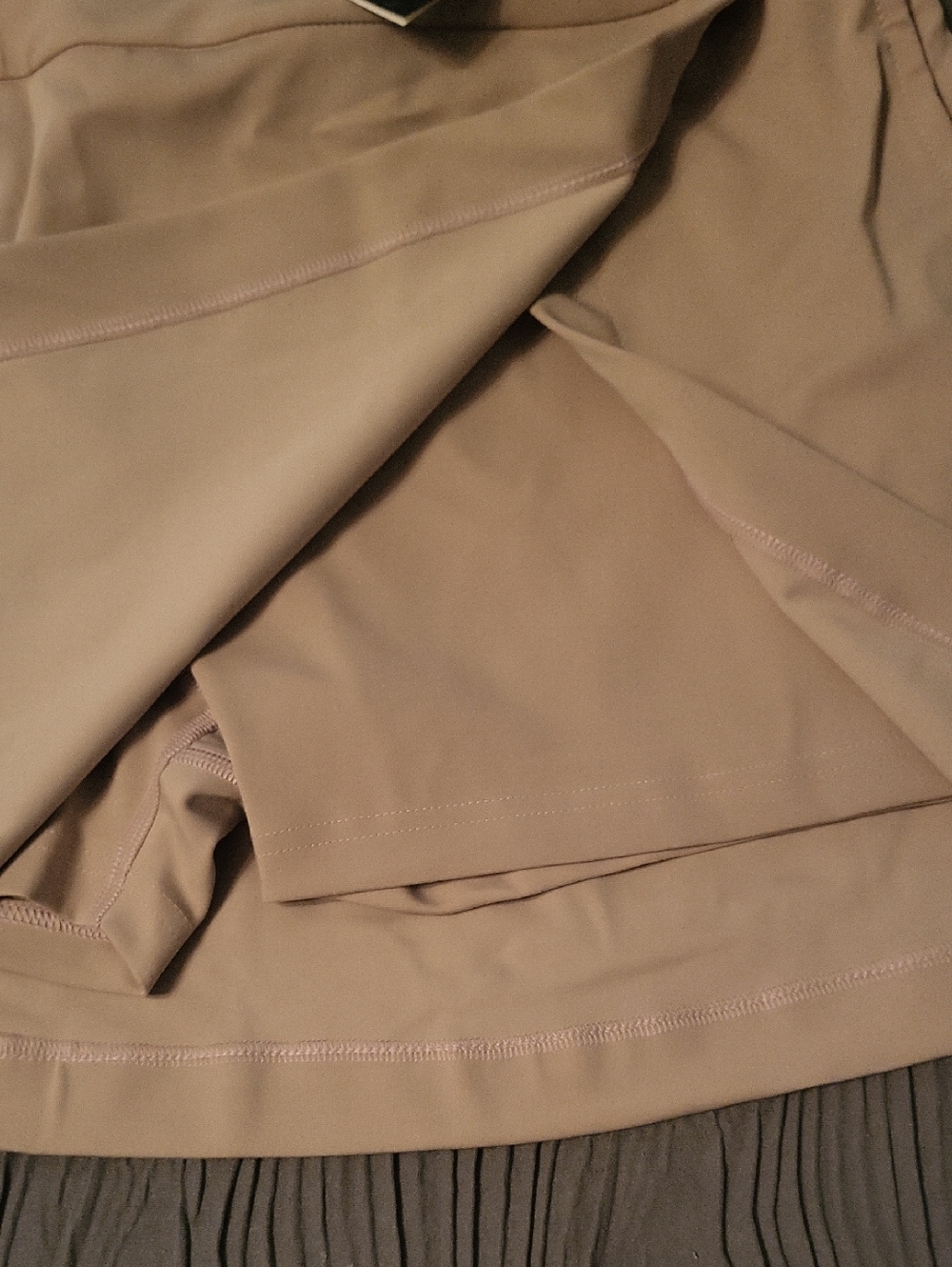 NWT adidas Beige A-Line Athletic Skort with Subtle Logo - Picture 4 of 7